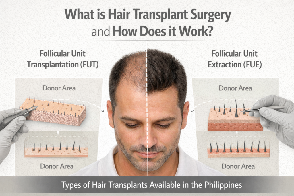 Hair transplant procedures explained visually